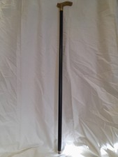 Gehstock Mit Messing Handgriff Schwarz , Vintage Mode, Accessoires 95cm Lang