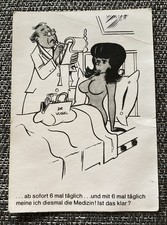 Dr. Vogel Humor Scherzkarte Witz DDR Künstlerkarte 10,5 x 7,5 cm Frivol