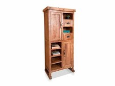 Massivholz Highboard Vitrine