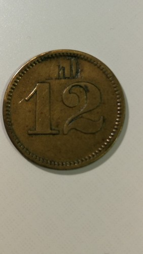 Wertmarke 12pfennig - wertmarke,
