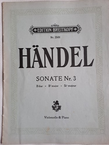 Noten cello f händel - noten,,
