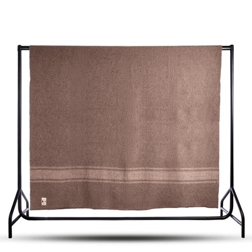 Italienische wolldecke braun - italienische,