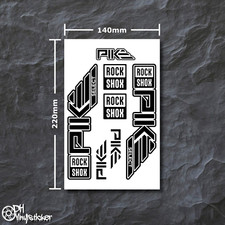 Rockshox pike sticker - sticker, schwarz
