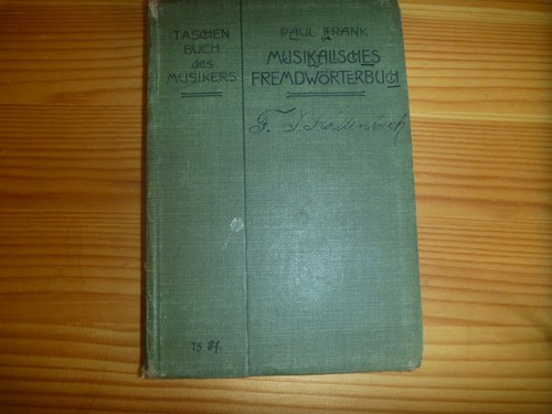 Taschenbuch des musikers - taschenbuch,