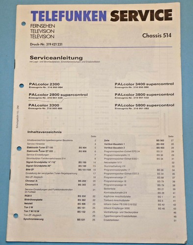 Telefunken servic palcolor - telefunken,