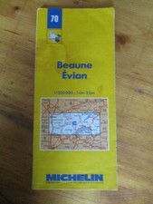 Michelin Landkarte 70 Beaune Evian