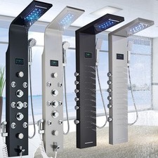 Edelstahl Duschpaneel LED