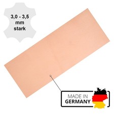 Vegetabiles Blankleder - Punzierleder XXL 250x600mm 3,0-3,5mm Sattlerleder natur