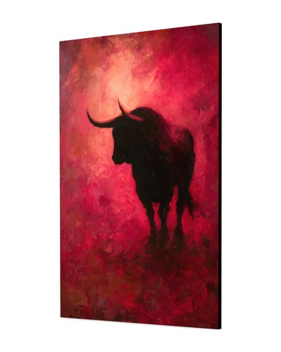 Stier leinwand bild - stier,