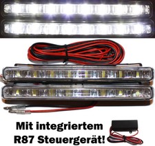 2x LED Tagfahrlicht FLAT 8SMD + Steuergerät für Golf 4 IV V 1K1 Plus 5M1 Variant