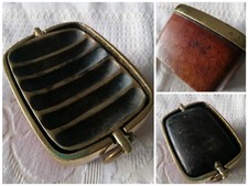 Vintage Ascher mit Drehdeckel massiv Messing Rarität 