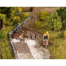 NOCH 14227 Rasensteine H0 – Realistische Modell-Szenen für Garten & Park