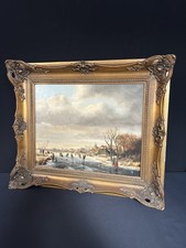 Ölgemälde Winterlandschaft