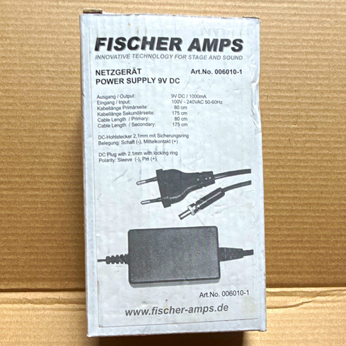 Fischer amps adapter 9v - fischer,
