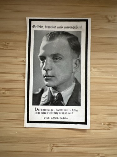 Sterbebild baedke 1943 - 27,