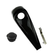 Tankabdeckung kompatibel mit Harley Touring 08-23 Tankpanel TP11 schwarz C-Ware