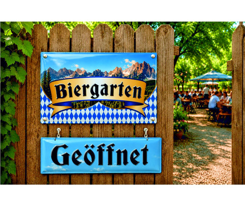Biergarten set nostalgie - biergarten,