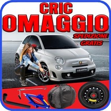 Platzsparend Notrad 4Fori Ab 16 Für Fiat 500 Abarth Mit Set Cric + Schlüssel