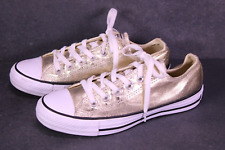 Converse All Star Classic OX Sneaker Chucks Gr. 38 gold Canvas Glitzer BC423