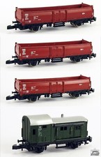 KN754 | Märklin Z miniclub - 4-teil. Güterzug inkl. Begleitwagen *Vitrine*
