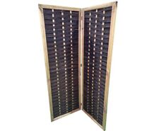 Weiden Paravent als Raumteiler 2teilig "Riga" mit 180x120cm als mobiler Sicht- u