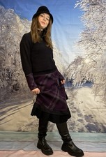 21. ROCK Herzwalk Winterrock Wollrock Musterwalk Wolle Wollwalk Walk Gr. M L XL