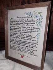 Altes Spruchbild "Ich mahne