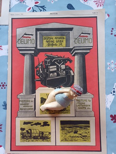1920 original werbung romos - original,