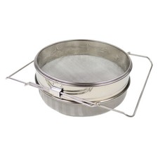 Doppelsieb aus Edelstahl für