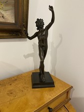 Bronze Figur Der Tanzende Faun Aus Pompeji Statue Antik Vintage Kunst
