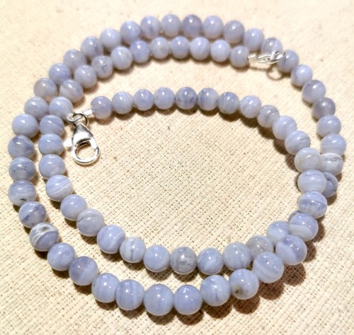 Chalcedon kette 925er - chalcedon,