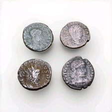 4 Römische Münzen, 4xFollis / LOT'13