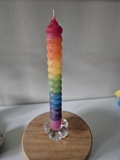 Stabkerze geringelt Tafelkerze