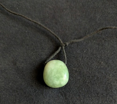 Kette mit anhänger - jade, grün