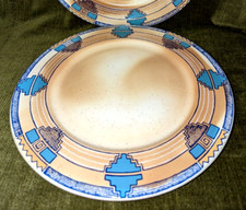 WAECHTERSBACH GERMANY 2 große Servierplatten, Serie INDIAN SUMMER, 32 cm Durchm.