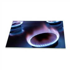 Herdabdeckplatten Ceranfeld Spritzschutz Glas Universal 90x52 Abstrakt Blau Deko