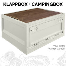 Storage Box 35 L Camping Klappbox Klappkiste faltbar 47x35x24 cm Beige trucky