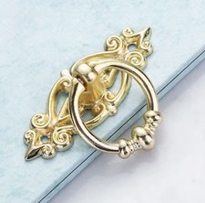 1x Schrankgriff Griff Gold Antik Barock