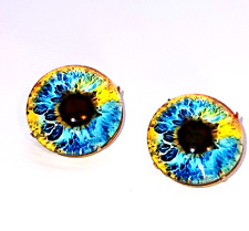 Ohrringe Clips Ohrhänger Iris Auge 3D Effekt