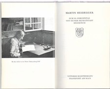 Martin Heidegger zum 80
