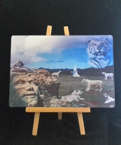 Weiße tiger schneidbrett - weiße,