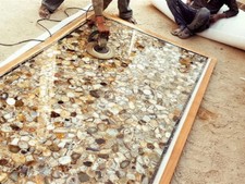 Elegantes Achat Stein Center