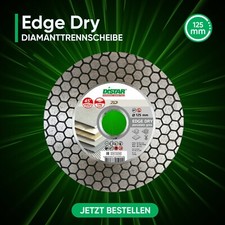 Diamanttrennscheibe 125mm 45° Gehrung Schneiden Schleifen Feinsteinzeug Distar