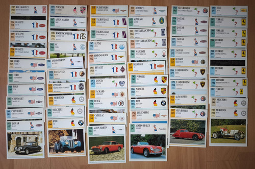 Autos sammelkarten - autos,