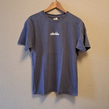 Ellesse M T-Shirt Shirt blau Herren Logo Druck