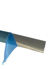 10x Leiste PVC Ausgleichprofil in Chrome (eventuell Übergansprofil) 178x35mm