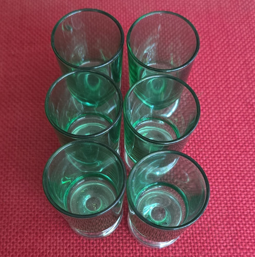 Schnapsgläser glas grün - glas,