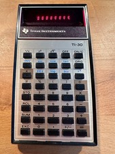 1976 Taschenrechner Texas Instruments TI-30 LED Ur-Modell Vintage Sammler