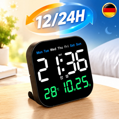 Wanduhr digitaluhr temperatur - wanduhr,