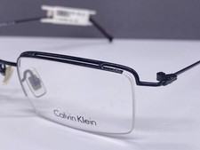 Calvin Klein Brille Herren Damen Silber gun oval Eckig  Japan 378 NP:209€
